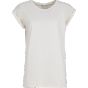 Build Your Brand Ladies Extended Shoulder Tee white_sand