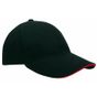 L-merch Heavy Brushed Cap black/red