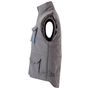 Velilla Gilet matelassé bicolore multipoches grey/sky_blue