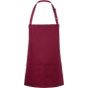 karlowsky Short bib apron basic with buckle and pocket bordeaux