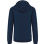 kariban sweat-shirt zippé capuche contrastée navy/fine_grey