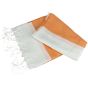 A&R Fouta Antalya Hamamzz® White / Bright orange
