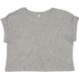 mantis Women's crop top T heather_grey_melange
