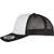 flexfit Classic Curved Foam Trucker Cap – White Front black/white/black