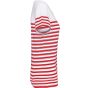 Kariban T-shirt marin col rond Bio femme white/red_stripe