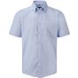 Russell Collection Men’s short sleeve classic ultimate non-iron shirt bright_sky