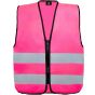 Korntex Safety Vest For Kids With Zipper Neon pink