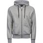 Tee Jays Hooded Zip Sweat - heather_grey - S