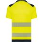 WK Designed To Work T-shirt de sécurité recyclé manches courtes unisexe hi_viz_yellow/navy