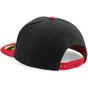 Beechfield Casquette snapback à visière plate originale black/classic_red