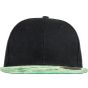 Result Bronx Glitter Flat Peak Snapback Cap black/green