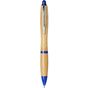 Bullet Stylo bille en bambou Nash naturel/bleu_royal