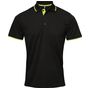 Premier Polo Coolchecker® contrasté pour homme black/lime