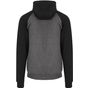 AWDis Just Hoods Baseball Zoodie charcoal/jet_black