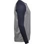 Tee Jays Baseball long sleeve tee heather/navy