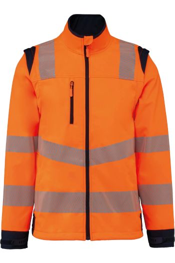 Image produit Veste softshell de sécurité recyclée avec manches détachables unisexe