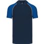 Kariban Polo Baseball navy/l.g./royal_blue