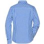 James&Nicholson Ladies´ Checked Blouse royal/white