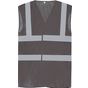 Yoko Gilet haute visibilité à maille ajourée recyclée grey