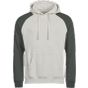 Tee Jays Unlabeled Two-tone Hooded Sweatshirt cement/dark_green