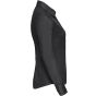 Russell Chemise en Popeline Polyester Coton cintrée manches longues femme black