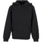 Build Your Brand Kids Fluffy Hoody Black