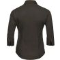 Russell Chemise stretch ajustée manches ¾ femme chocolate