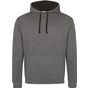 AWDis Just Hoods Varsity Hoodie charcoal/jet_black