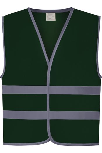 Gilet avec bordures et bandes réfléchissantes