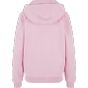 Build Your Brand Ladies Fluffy Zip Hoody Soft pink