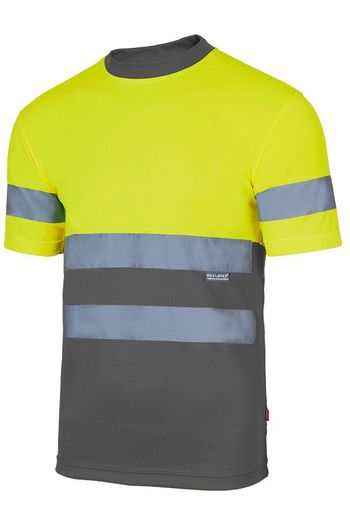 Image produit T-shirt technique bicolore haute visibilité