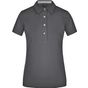 James&Nicholson Ladies´ Plain Polo graphite/graphite/white