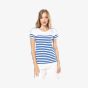Kariban T-shirt marin col rond Bio femme