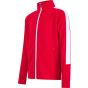 Finden+Hales Kids' knitted tracksuit top red/white