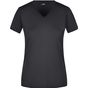 James&Nicholson Ladies´ Slim Fit V-T black