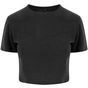 AWDis Just Ts Women's Tri-Blend Cropped T - heather_black - S