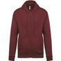 Kariban Sweat-shirt zippé capuche  wine