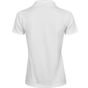 tee jays Women's luxury stretch v-neck polo white