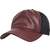 flexfit Leather Trucker maroon/black