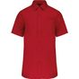 Kariban Chemise popeline manches courtes classic_red