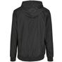 Build Your Brand Ladies Recycled Windrunner black/white