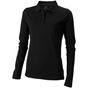 Elevate Polo manches longues pour femmes Oakville solid_black