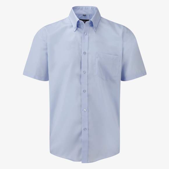 Men’s short sleeve classic ultimate non-iron shirt Russell Collection