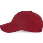 K-up Casquette en coton bio - 6 panneaux hibiscus_red
