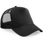 Beechfield Casquette filet junior réglable à l'arrière black/black