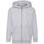 fruit of the loom Kids Classic Hooded Sweat Jacket sport_grey
