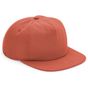 Beechfield Casquette 5 pans style déstructuré en coton biologique terracotta