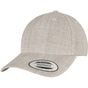 flexfit 5-Panel Premium Curved Visor Snapback Cap heather_grey