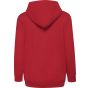 fruit of the loom Kids classic hooded sweat jacket red