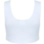 SF Clothing Women´s fashion crop top white/white